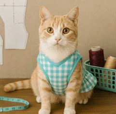 Gato com roupa